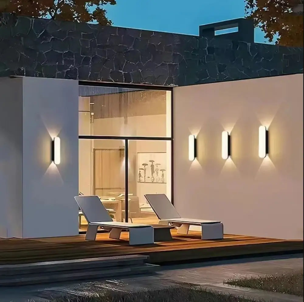 Aplica Led Exterior 12W Neagra Full Dispersion Echivalent 150W Wall Light Fixtures