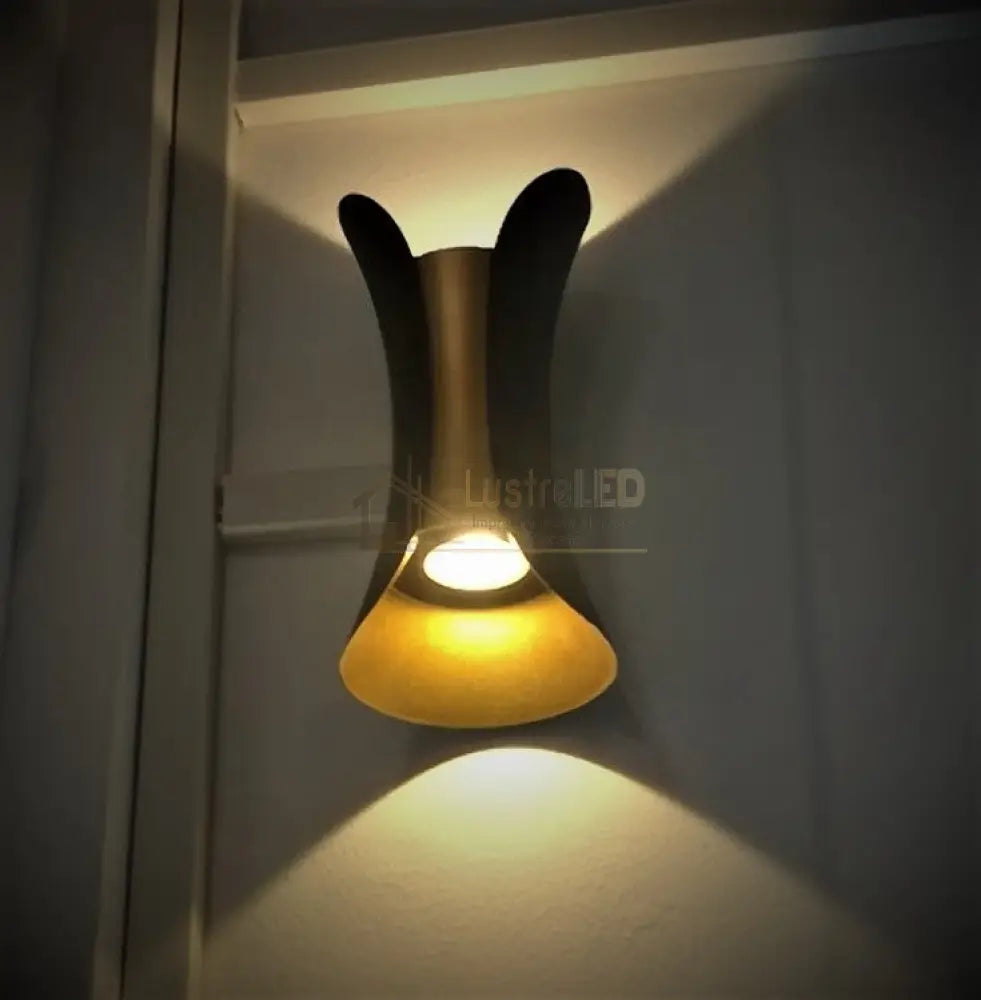 Aplica Led Exterior 2X5W Ultron Gold Wall Light Fixtures
