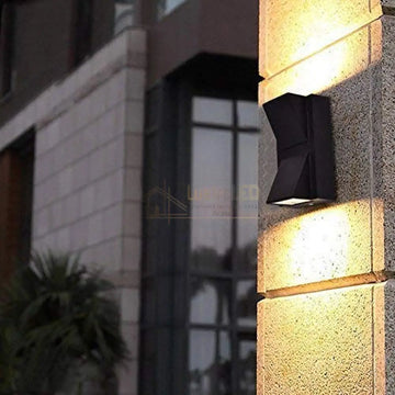 Aplica Led Exterior 2X5W V1 Neagra Wall Light Fixtures