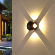 Aplica LED 12W 4 Zone Exterior Neagra