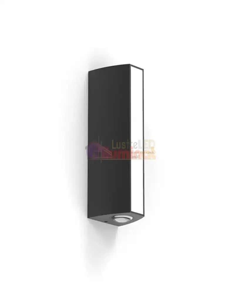 Aplica LED Exterior 12W Neagra Iluminare 3 unghiuri lustreled.ro