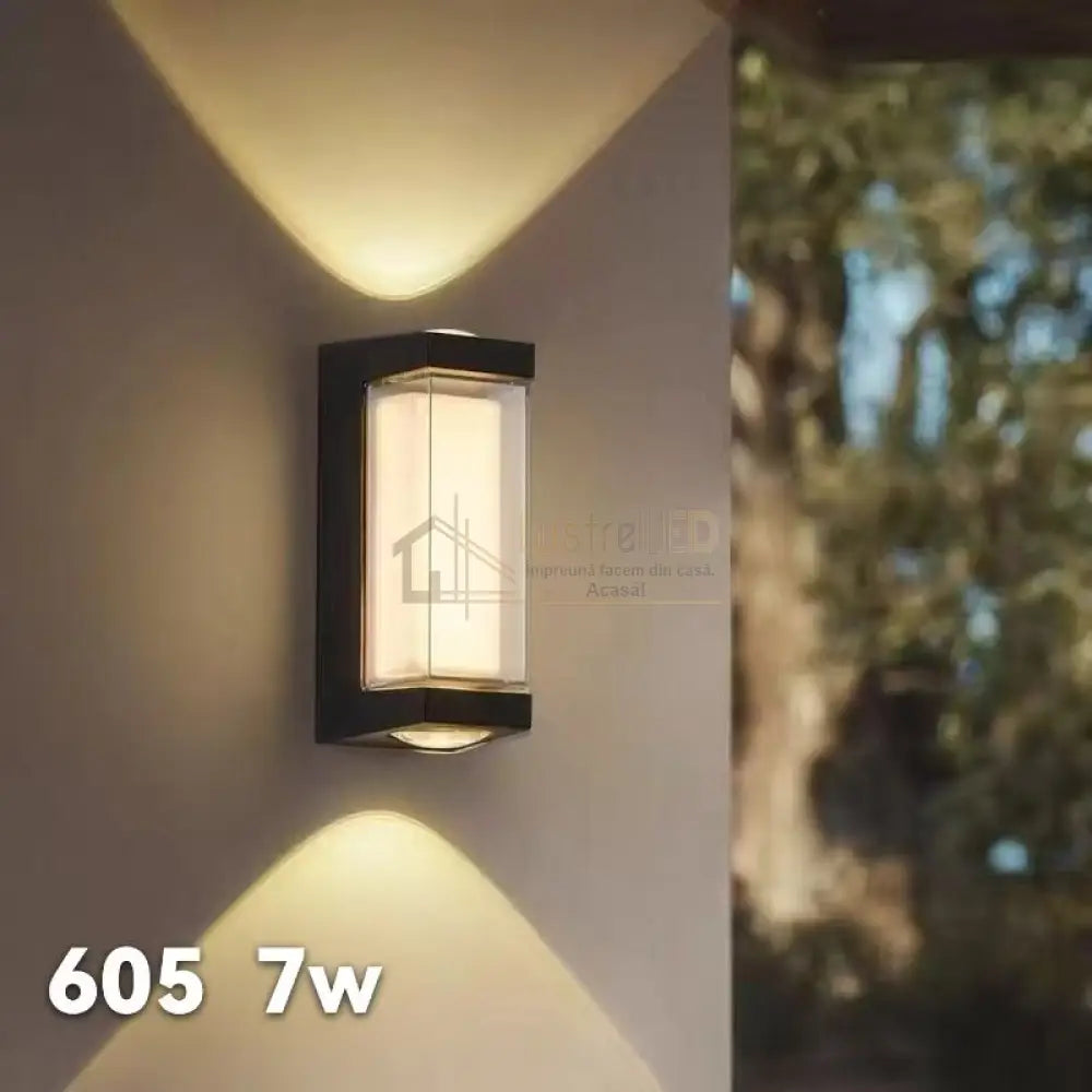 Aplica LED Exterior Black MONA IP65 Wall Light Fixtures