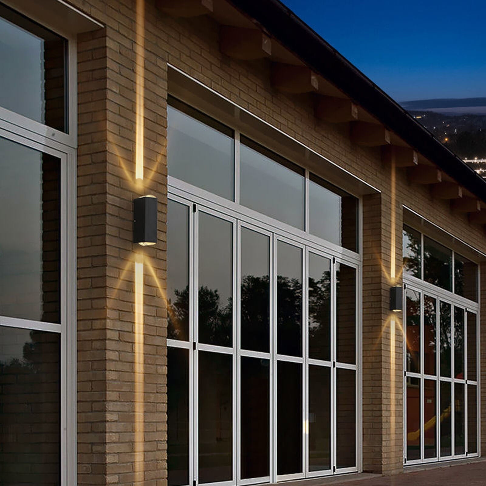 Aplica LED Exterior 2x3W LINES Neagra