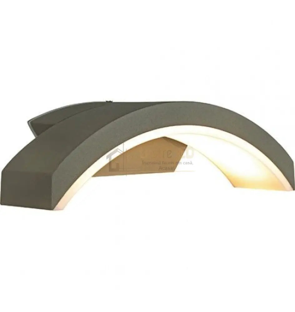 Aplica Led Exterior Helios 18W Neagra - Pl9026 Wall Light Fixtures