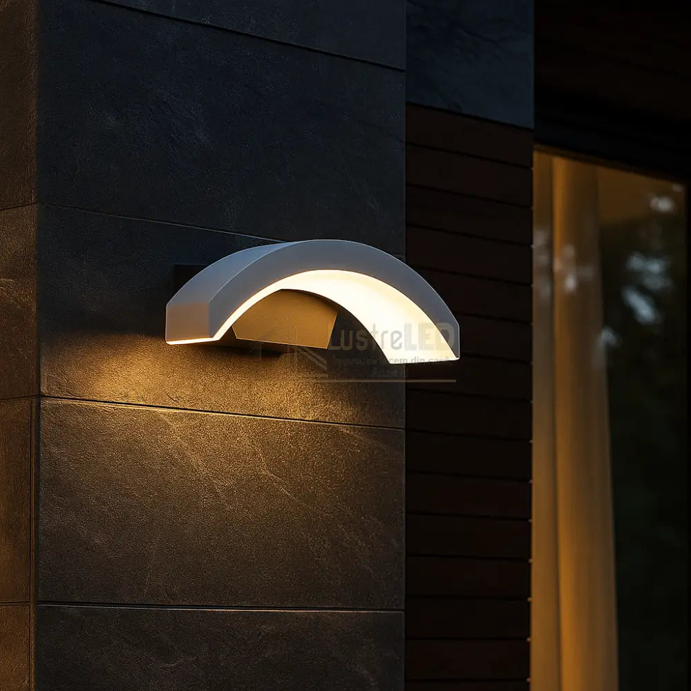 Aplica LED Exterior Luff 24W White Wall Light Fixtures
