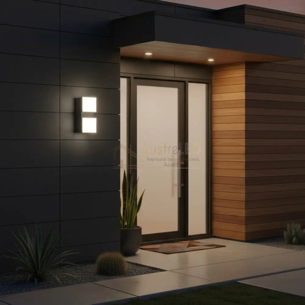 Aplica LED Exterior Premium AVON Dark Grey 28CM Wall Light Fixtures