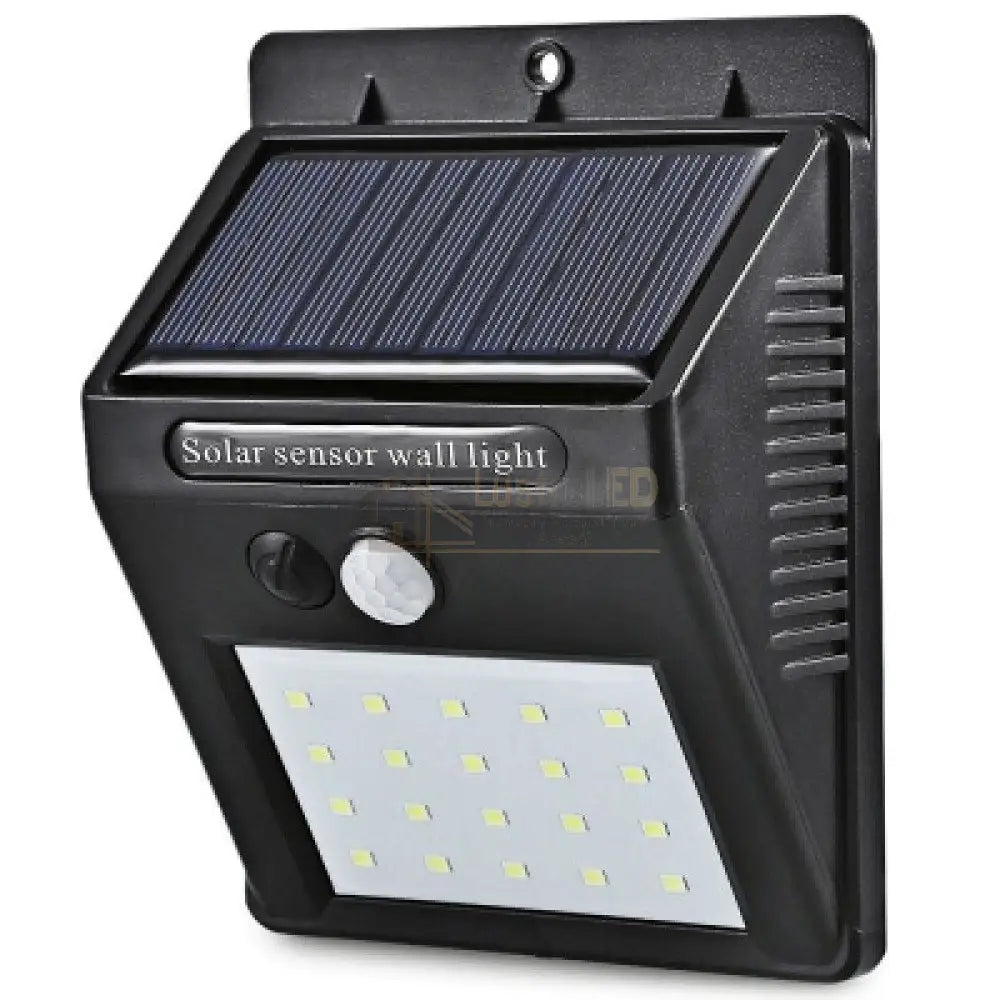 Aplica Led Exterior Solara Senzor 20 Smd