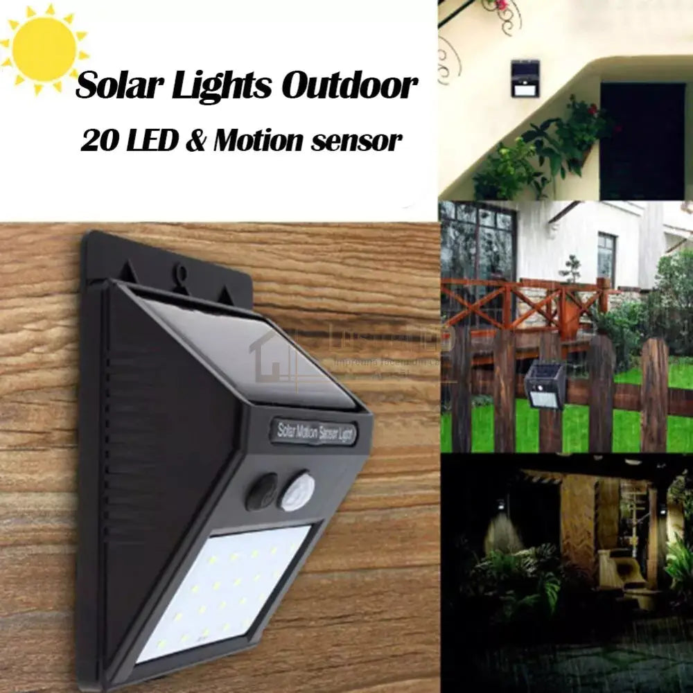 Aplica Led Exterior Solara Senzor 20 Smd