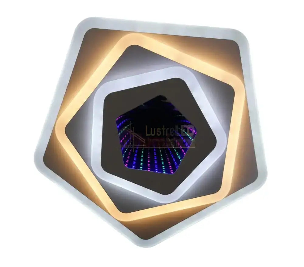 Aplica Led Galaxy 3D Pentagon Rgb Echivalent 300W Lighting Fixtures