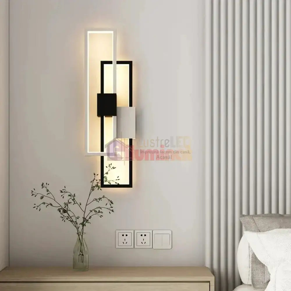 Aplica Led Havana 30W Negru + Alb Wall Light Fixtures