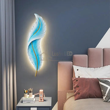 Aplica LED Luxury Feather 25W 63CM Blue SKY