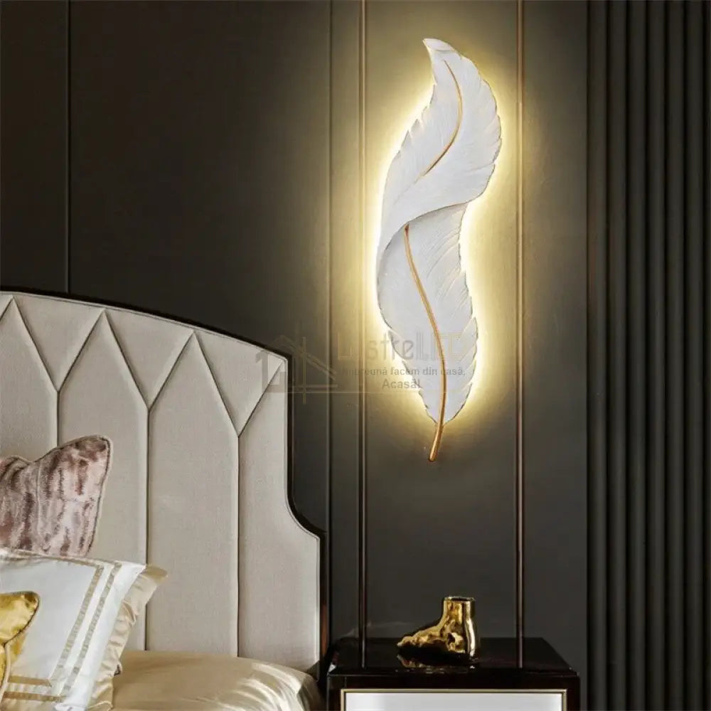 Aplica Led Luxury Feather 25W 63Cm Wall Light Fixtures