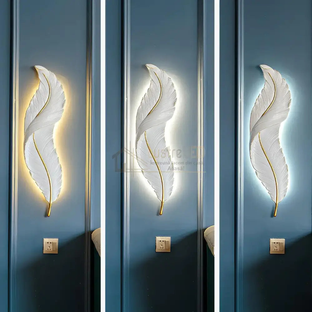 Aplica Led Luxury Feather 25W 63Cm Wall Light Fixtures