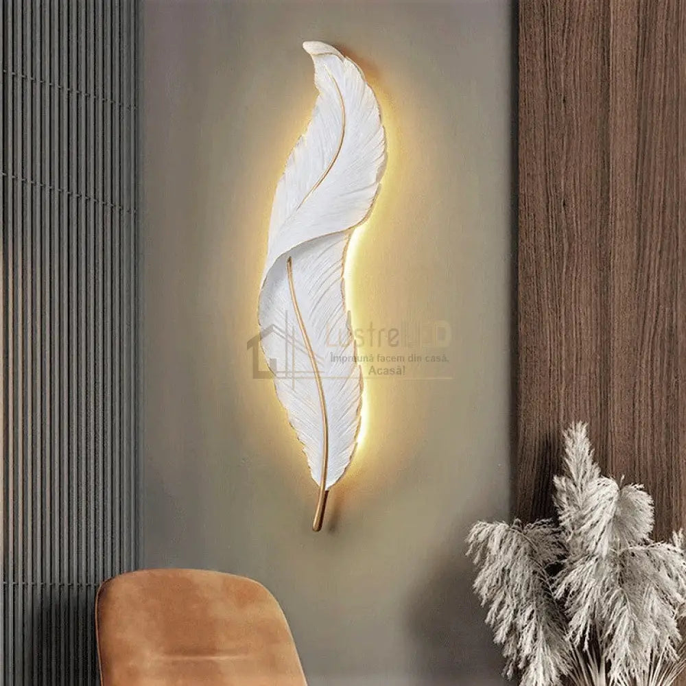 Aplica Led Luxury Feather 25W 63Cm Wall Light Fixtures