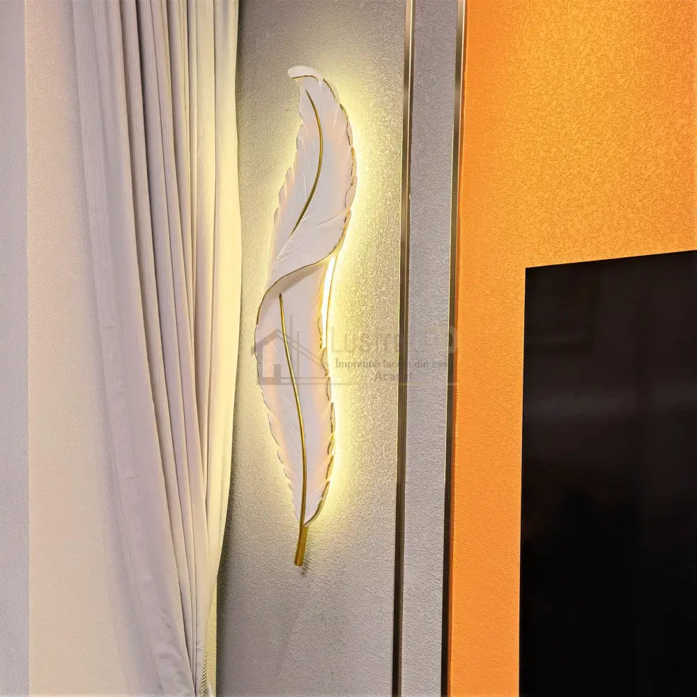 Aplica Led Luxury Feather 36W 87Cm Wall Light Fixtures