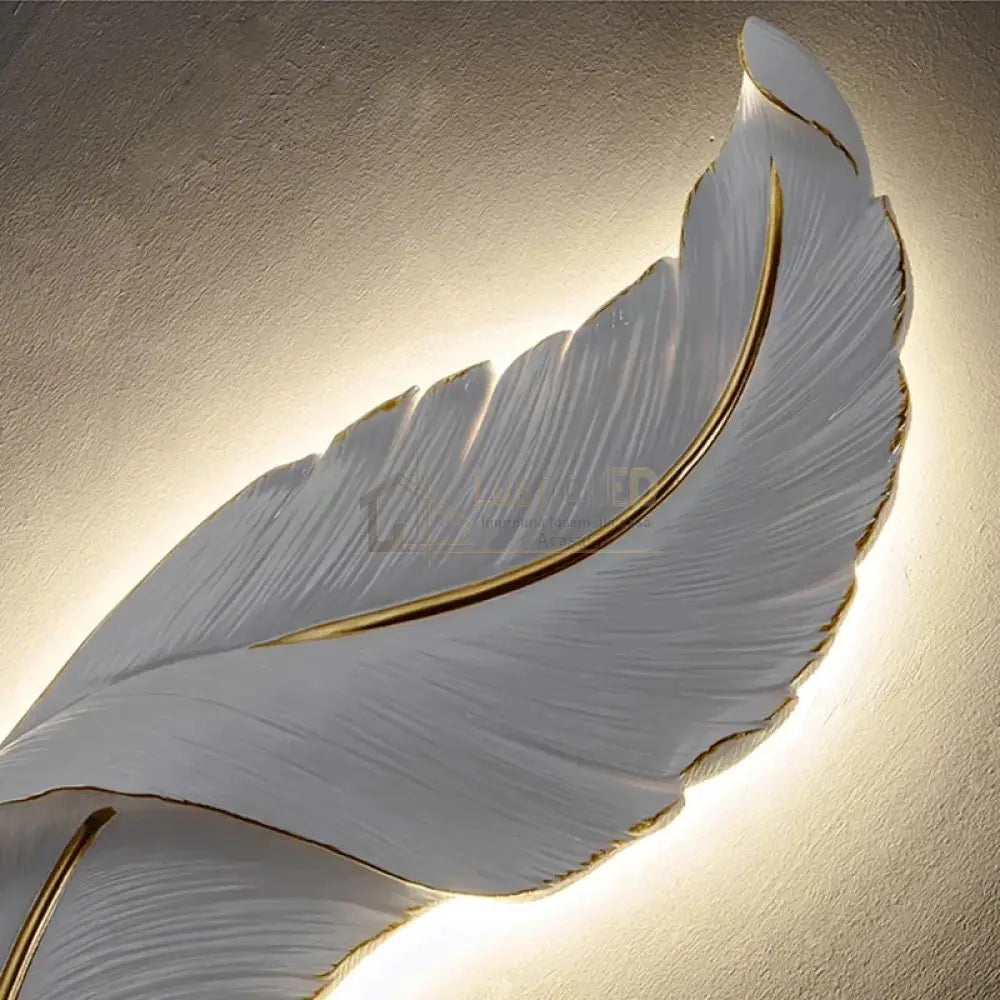 Aplica Led Luxury Feather 36W 87Cm Wall Light Fixtures