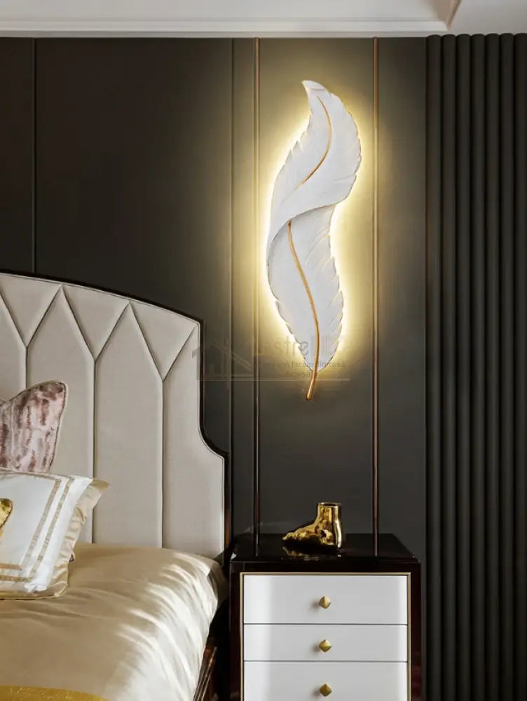 Aplica Led Luxury Feather 36W 87Cm Wall Light Fixtures