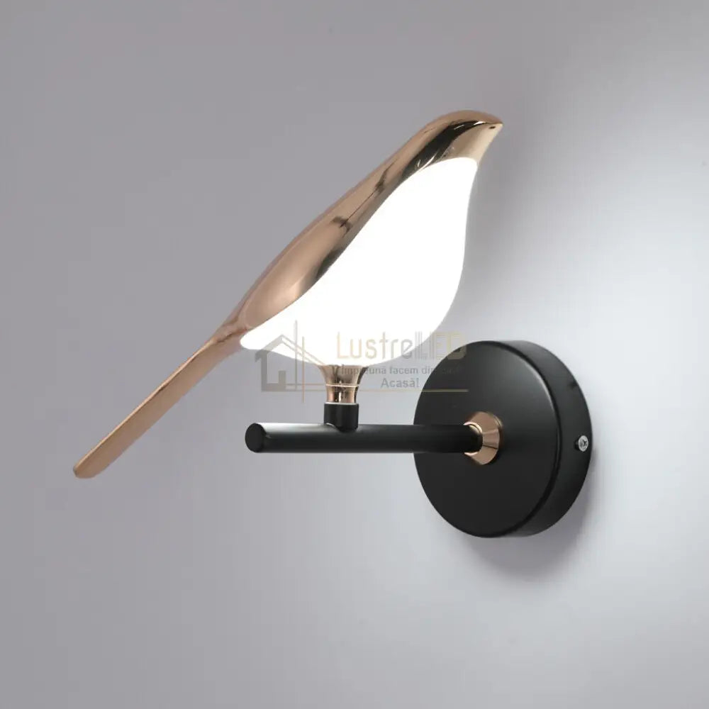 Aplica Led Luxury Golden Swallow Wall Light Fixtures