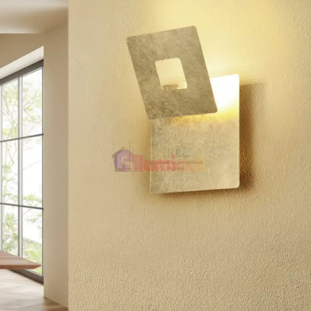 Aplica de Perete Gold LEANO Square lustreled.ro
