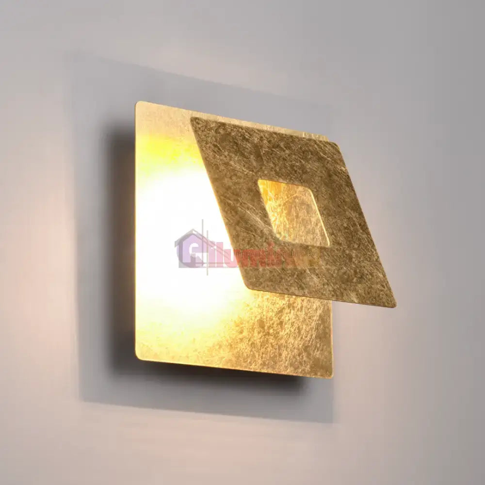 Aplica de Perete Gold LEANO Square lustreled.ro
