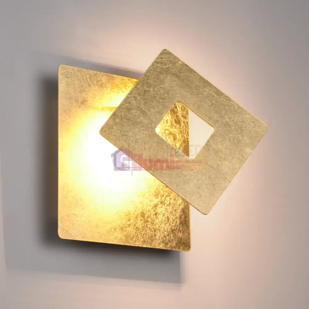 Aplica de Perete Gold LEANO Square lustreled.ro