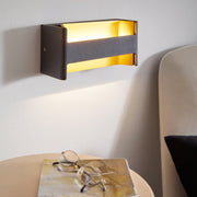 Aplica LED Modern FELONICHE EGLO 98545 NEGRU + AURIU / APLICA PERETE / MINIMALIST DESIGN Wall Light Fixtures