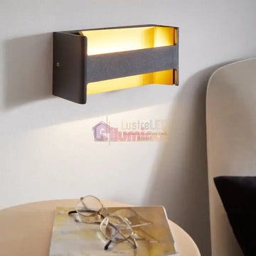 Aplica LED Modern FELONICHE Negru+Auriu