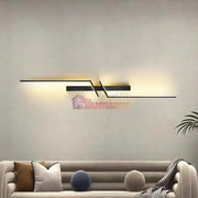 Aplica Led Modern Lines 27W 100Cm Echivalent 250W Aplica Perete / Tavan Neagra Minimalist Design