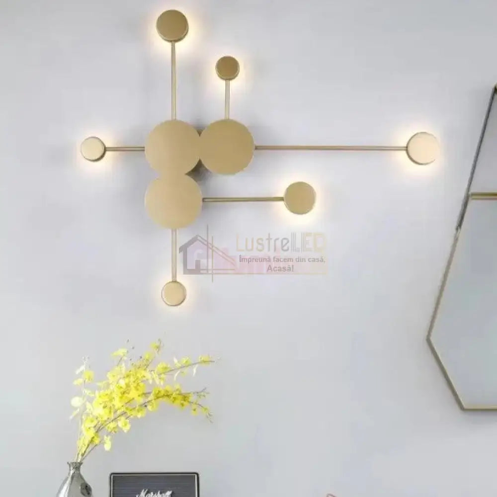 Aplica Led 45W Modern Style-6 Gold Ceiling Light Fixtures