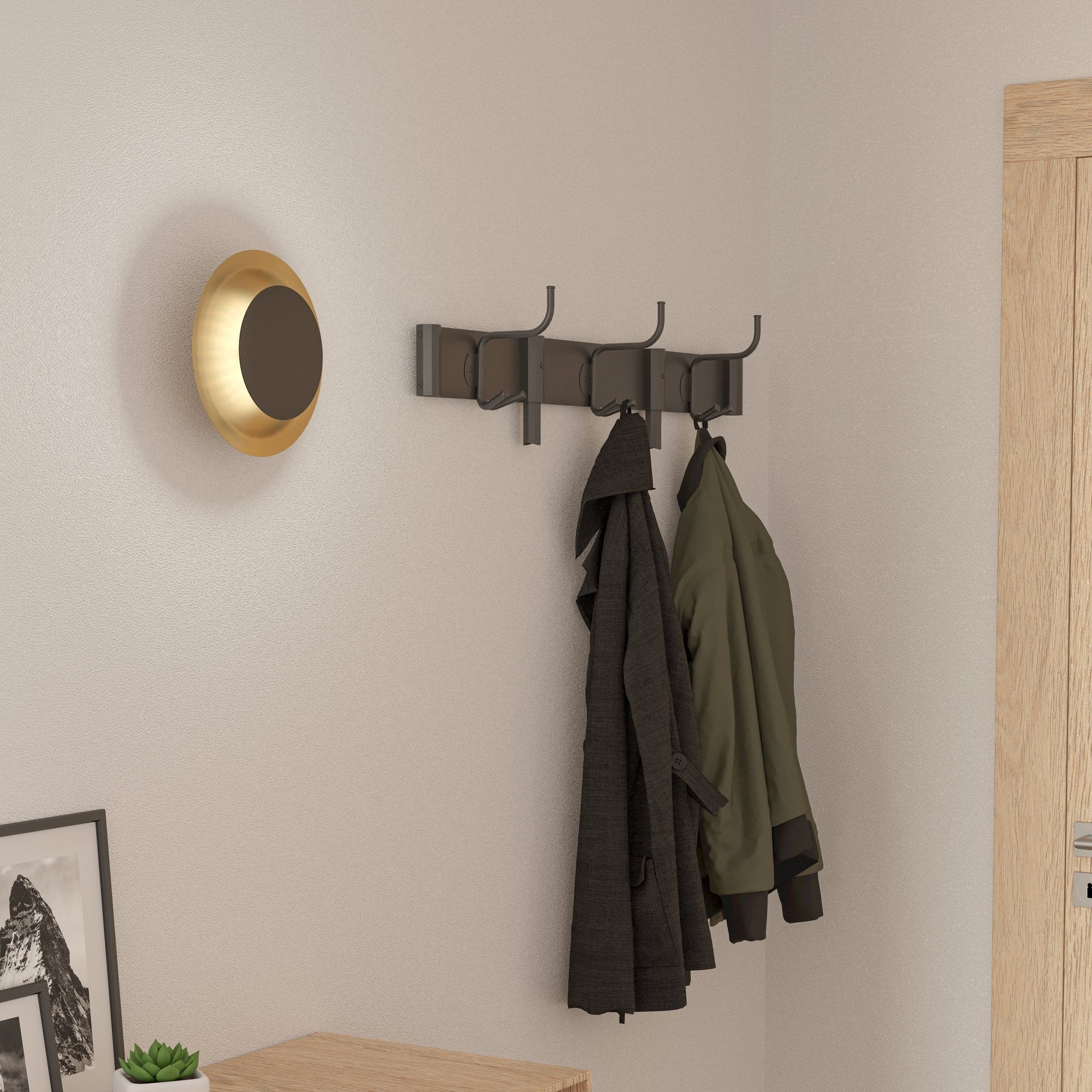 Aplica LED Modern TOCINA Negru+Auriu