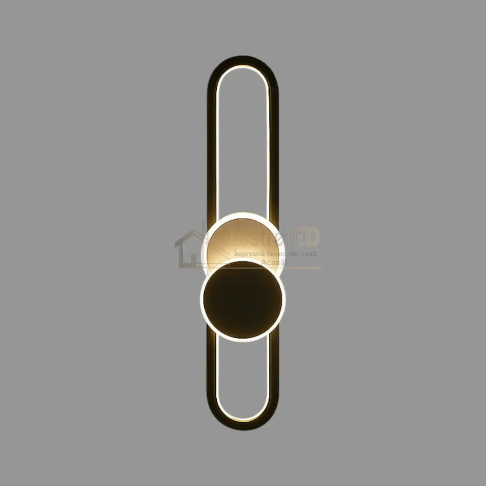 Aplica LED MOZZY 80cm Black Echivalent 90W Wall Light Fixtures