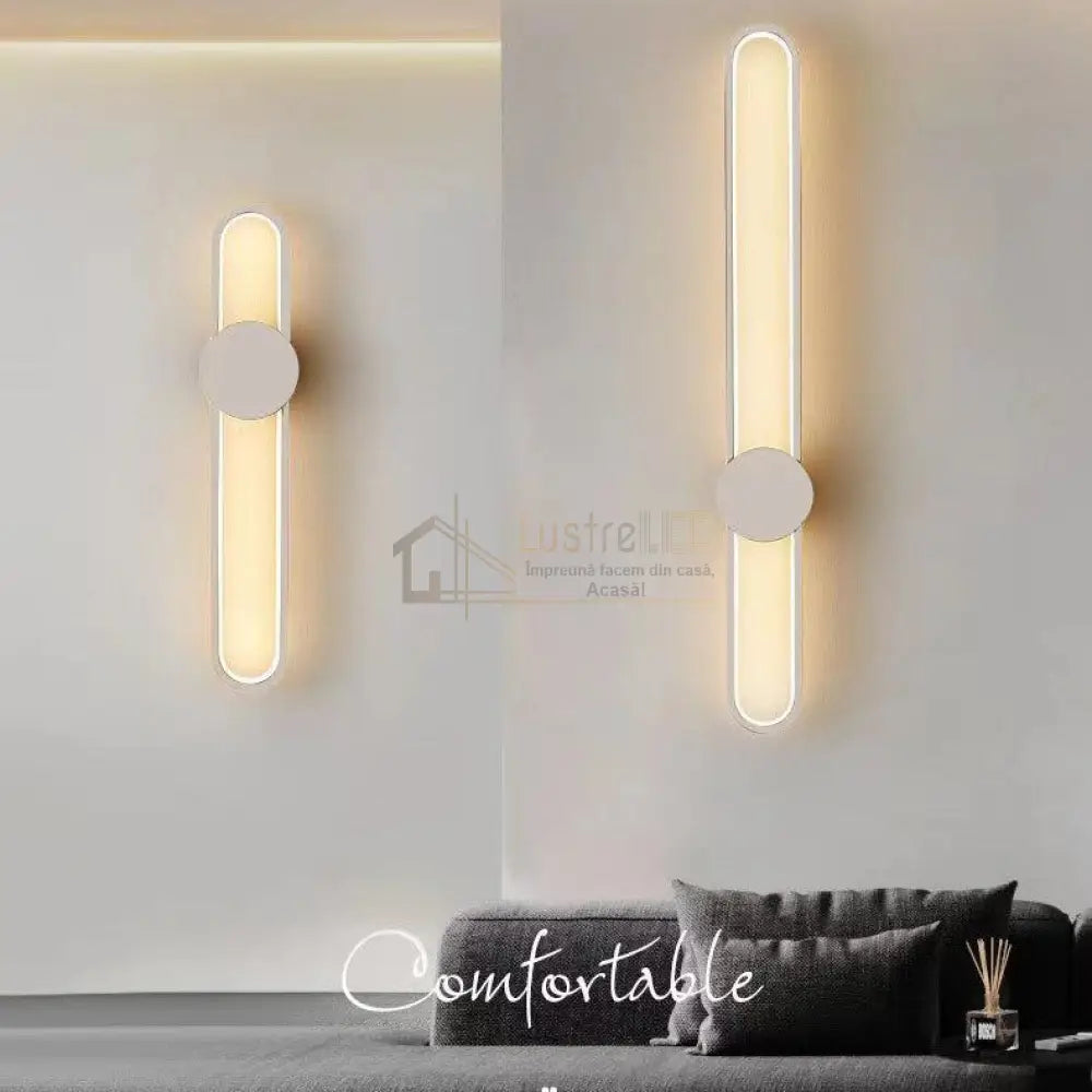 Aplica Led Oval Light 80W 90Cm Wall Fixtures