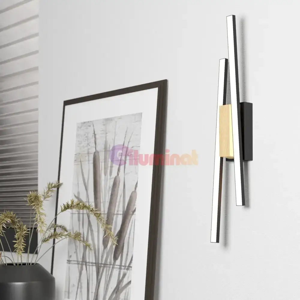 Aplica LED PANAGRIA Neagra 2X6,3W EGLO 900491 lustreled.ro