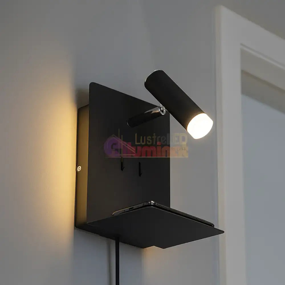 Aplica Perete ELEMENT cu Incarcare USB lustreled.ro