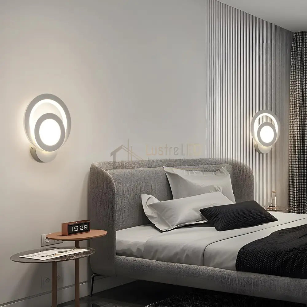 Aplica LED Perete MUSE Alba Echivalent 100W APLICA PERETE / ALBA / CIRCLE DESIGN Wall Light Fixtures