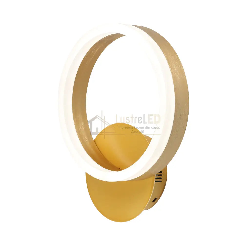 Aplica Led Premium Circle Gold Design 5208 Wall Light Fixtures