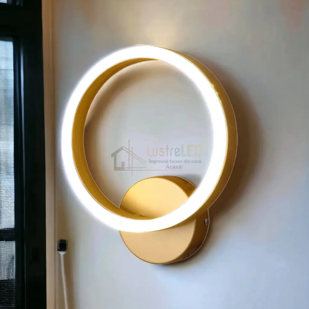 Aplica Led Premium Circle Gold Design 5208 Wall Light Fixtures