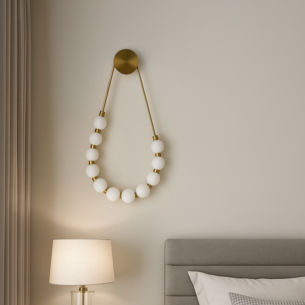 Aplica LED Gold Globe Necklace 3 lumini