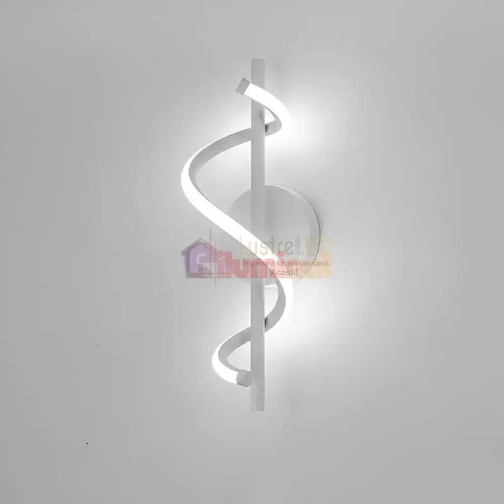 Aplica LED ROKO 10W Alba Echivalent 120W lustreled.ro
