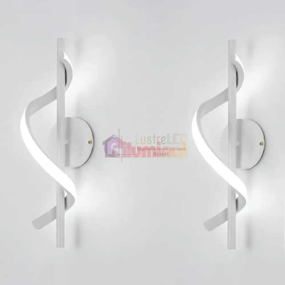 Aplica LED ROKO 10W Alba Echivalent 120W lustreled.ro
