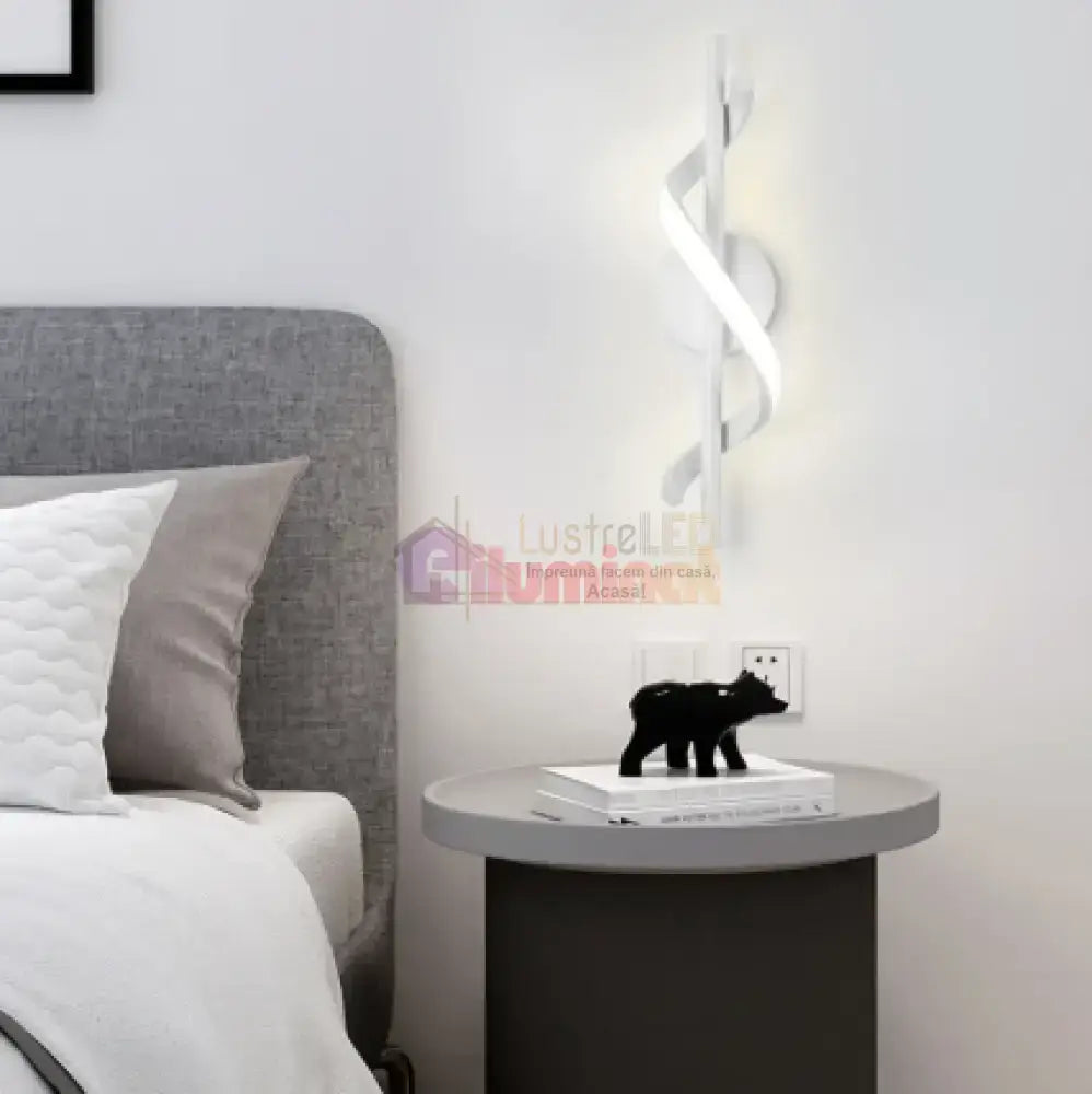 Aplica LED ROKO 10W Alba Echivalent 120W lustreled.ro