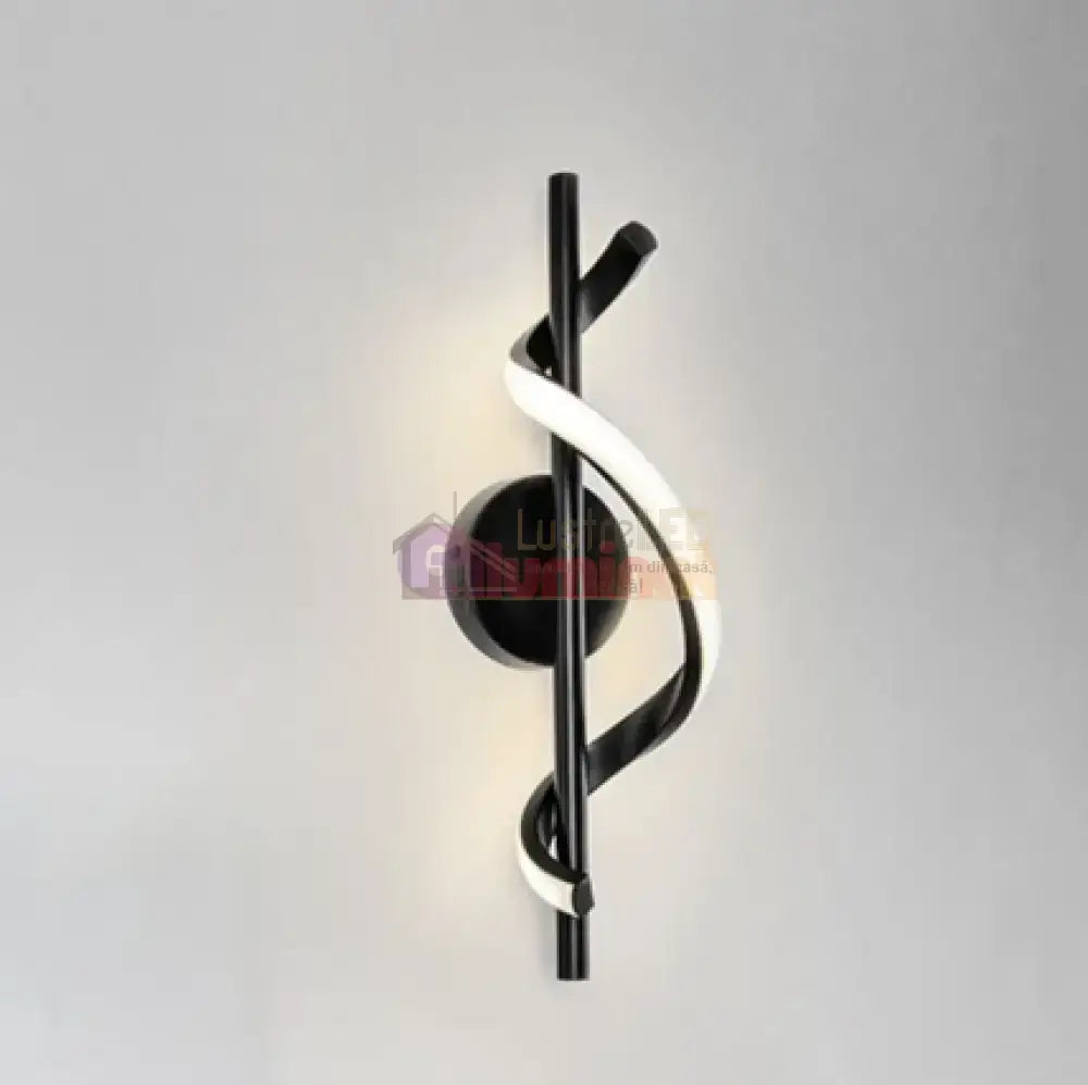 Aplica LED ROKO 10W Neagra Echivalent 120W lustreled.ro