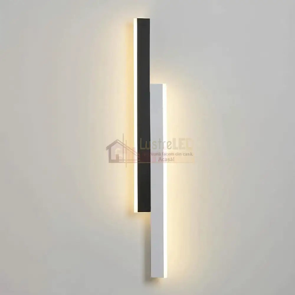 Aplica Led Scarlet 16W 60Cm Negru + Alb Wall Light Fixtures