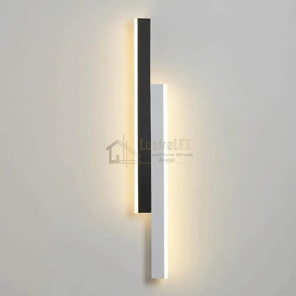 Aplica Led Scarlet 16W 60Cm Negru + Alb Wall Light Fixtures