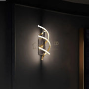 Aplica Led Sequence Gold + Black Echivalent 150W Wall Light Fixtures