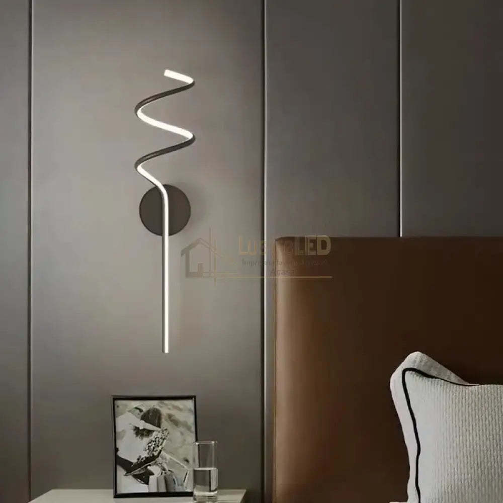 Aplica Led Serpent Black 44W Wall Light Fixtures