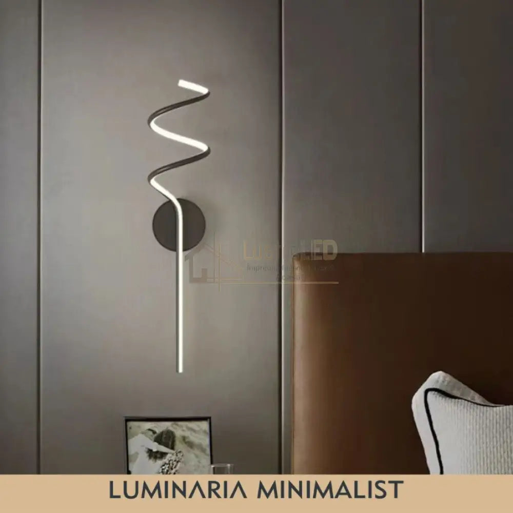 Aplica Led Serpent Black 44W Wall Light Fixtures