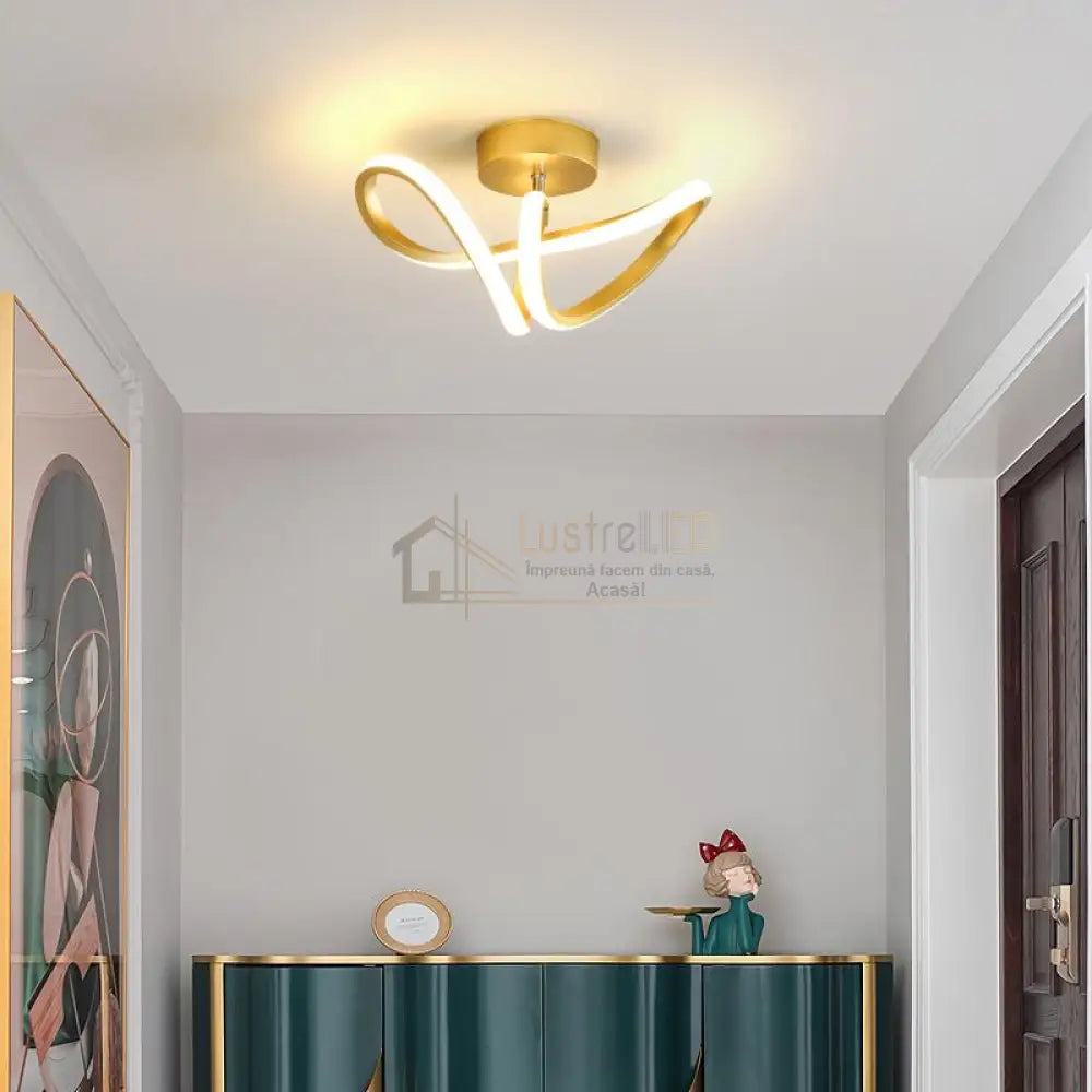 Aplica Led Gold Serpent Echivalent 200W Ceiling Light Fixtures