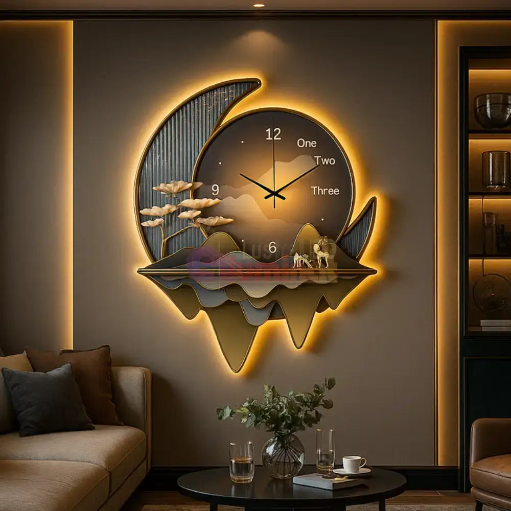 Aplica LED MoonClock 60cm lustreled.ro