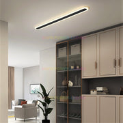 Aplica LED Liniara 80cm Neagra Echivalent 400W